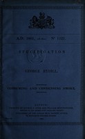 view Specification of George Rydill : consuming and condensing smoke.