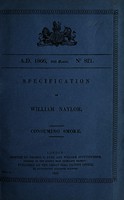 view Specification of William Naylor : consuming smoke.