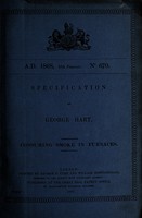 view Specification of George Hart : consuming smoke in furnaces.