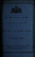 view Specification of Ralph Idle and George Naylor : consuming smoke.