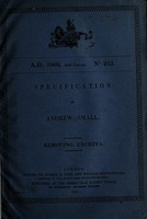 view Specification of Andrew Small : removing excreta.