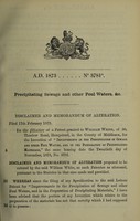 view Disclaimer and memorandum of alteration of William White : precipitating sewage and other foul waters, &c.