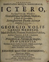 view Dissertatio medica inauguralis de ictero / [Johann Martin Hoffmann].