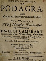 view Dissertatio medica, de podagra ... / [Daniel Hoffmann].