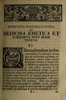 view Dissertatio inauguralis medica de medicina emetica et purgante post iram veneno ... / [Daniel Gottwalt Tittmann].