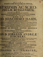 view Dissertatio inauguralis medica, de strumis ac scrophulis Bünsgensium ... / [Johann Mittermayer].