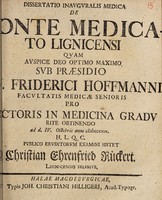 view Dissertatio inauguralis medica de fonte medicato Lignicensi ... / [Christian Ehrenfried Rückert].