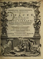 view Disputatio medicophysica inauguralis de olfactu ... / Eruditorum examini submittit, Joannes Oosterling.