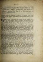 view An extract of some physico-mathematical discourses contained in Mr. Cotes's Hydrostatical and pneumatical lectures : printed for the use of those that go the course of experiments.