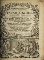 view Dissertatio physiologico medica inauguralis, de paraphrenitide ... / Hugo vander Heim.