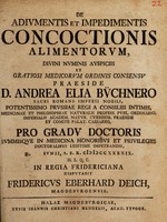 view De adiumentis et impedimentis concoctionis alimentorum ... / [Friedrich Eberhard Deich].