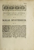 view Dissertatio medica inauguralis de malo hysterico ... / Publicae ventilationi submitti [sic] Petrus, Samuel de Chaufepié.