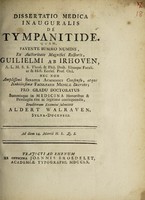 view Dissertatio medica inauguralis de tympanitide ... / Aldert Walraven.