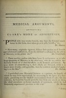 view Medical arguments, approving Clare's mode of absorption.