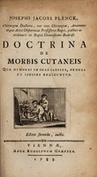 view Doctrina de morbis cutaneis / [Joseph Jacob Plenck].