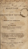 view The beauties of the Edinburgh Review, alias the stinkpot of literature / [John Ring].