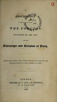 view A description of the mode of using the forceps invented by Mr Fay for the extraction and excision of teeth.