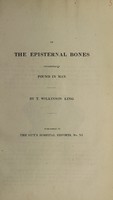 view On the episternal bones occasionally found in man / [Thomas Wilkinson King].