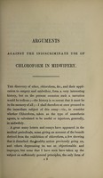 view Arguments against the indiscriminate use of chloroform in midwifery / [Samuel William John Merriman].