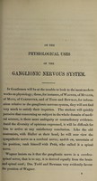 view On the physiological uses of the ganglionic nervous system / by James George Davey.