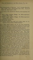 view The ferment-action of bacteria / T. Lauder Brunton, M.D., F.R.S., and A. MacFadyen, M.D., B.Sc.