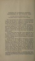 view Remarks on Jacksonian epilepsy illustrated by an unusual case / by John Souttar McKendrick, M.B., late resident physician in the Glasgow Western Infirmary.