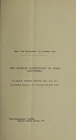 view The clinical significance of sinus arrythmia / by Leslie Thorne Thorne, M.D., B.S., etc.