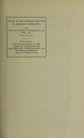 view What is the biologic factor in primary sterility? / by William Seaman Bainbridge, Sc.D., M.D., C.M. New York City.