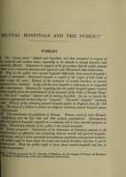 view Mental hospitals and the public : the need for closer co-operation / by Lt.-Colonel J.R. Lord, C.B.E., M.D., F.R.C.P. Edin.