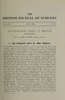 view Epoch-making books in British surgery. V, The surgeons mate by John woodallwhole course of chirurgerie compiled by Peter Lowe, Scotchman / by Sir D'Arcy Power, K.B.E., F.S.A.