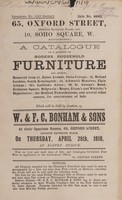 view Sales catalogue: Bonham & Sons