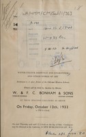 view Sales catalogue: Bonham & Sons