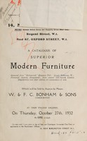 view Sales catalogue: Bonham & Sons