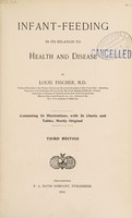 view Infant-feeding in its relation to health and disease / by Louis Fischer.