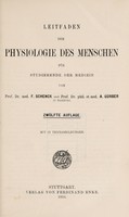 view Leitfaden der Physiologie des Menschen : für Studierende der Medizin / von F. Schenck und A. Gürber.