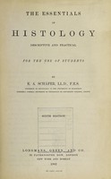 view The essentials of histology : descriptive and practical for the use of students / by E.A. Schäfer.