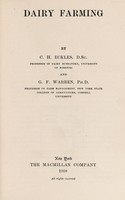 view Dairy farming / by C.H. Eckles ... and G.F. Warren.