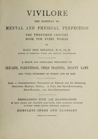 view Vivilore : the pathway to mental and physical perfection the twentieth century book for every woman / by Mary Ries Melendy.