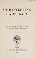 view Sight-testing made easy / W. Wright Hardwicke.