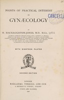 view Points of practical interest in gynæcology / by H. Macnaughton-Jones.