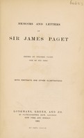 view Memoirs and letters of Sir James Paget / edited by Stephen Paget, one of his sons.