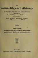 view Die Variolation im achtzehnten Jahrhundert : ein historischer Beitrag zur Immunitätsforschung / Arnold C. Klebs.