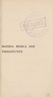 view Materia medica and therapeutics : an introduction to the rational treatment of disease / by J. Mitchell Bruce.