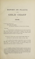 view Report on plague in the Gold Coast in 1908 / by W.J. Simpson.