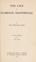 view The life of Florence Nightingale / Sir Edward Cook.