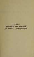 view Taylor's principles and practice of medical jurisprudence / [Alfred Swaine Taylor].