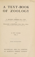 view A text-book of zoology / by T. Jeffery Parker and William A. Haswell.