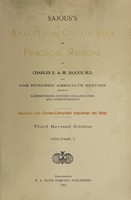 view Sajous's analytical cyclopædia of practical medicine / by Charles E. de M. Sajous and one hundred associate editors.