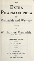 view The extra pharmacopœia of Martindale and Westcott.