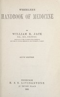 view Wheeler's handbook of medicine / by William R. Jack.